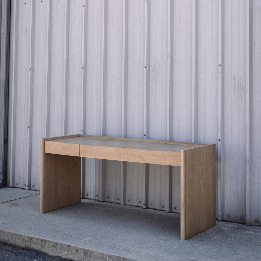 Torme 70" Desk - White Oak