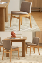 Article Nosh Dining Chairs - Oak and Ratine Brown (Set of 4)
