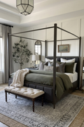 Modus Furniture Lucerne Canopy Bed Vintage Coffee