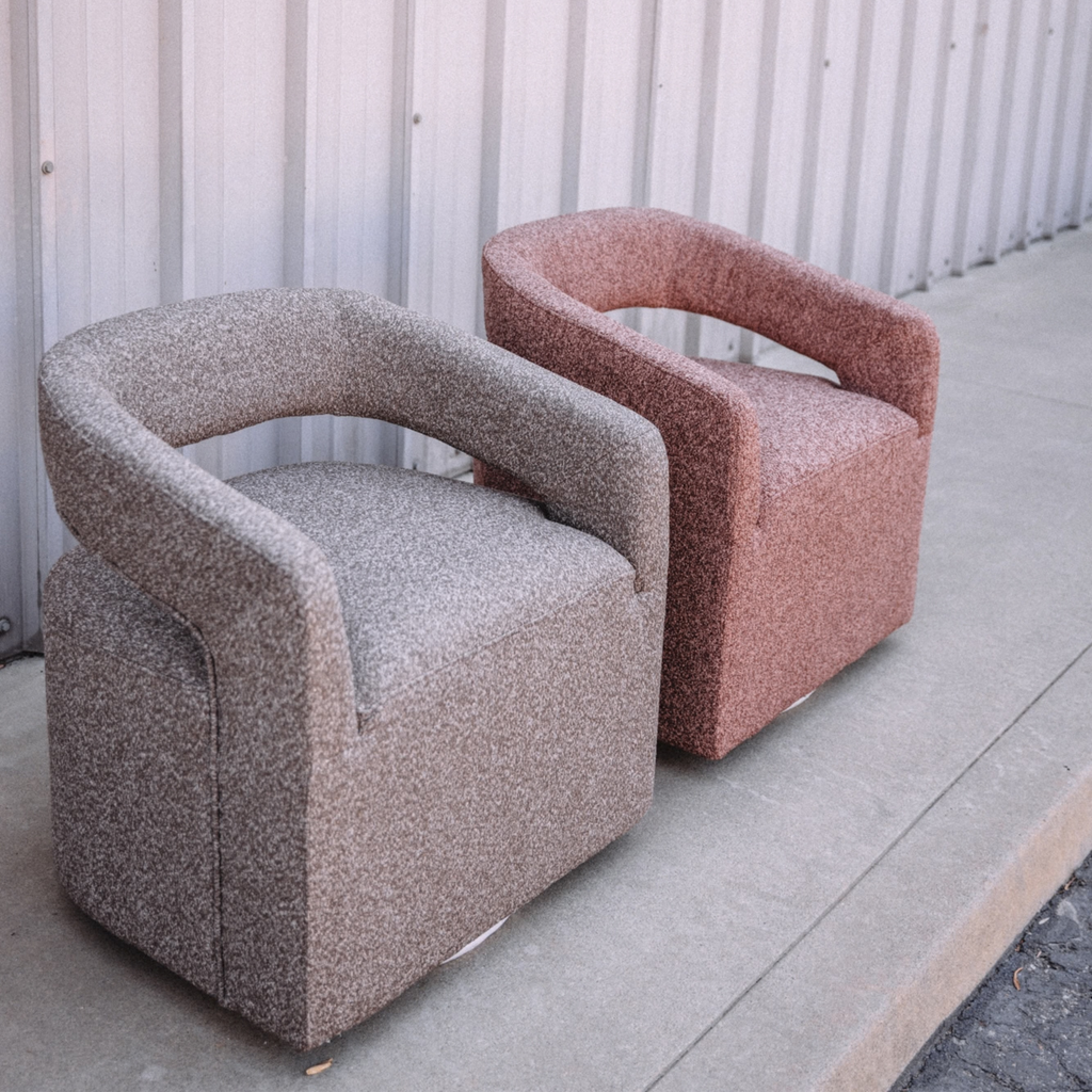 Jenny Bouclé Swivel Chair