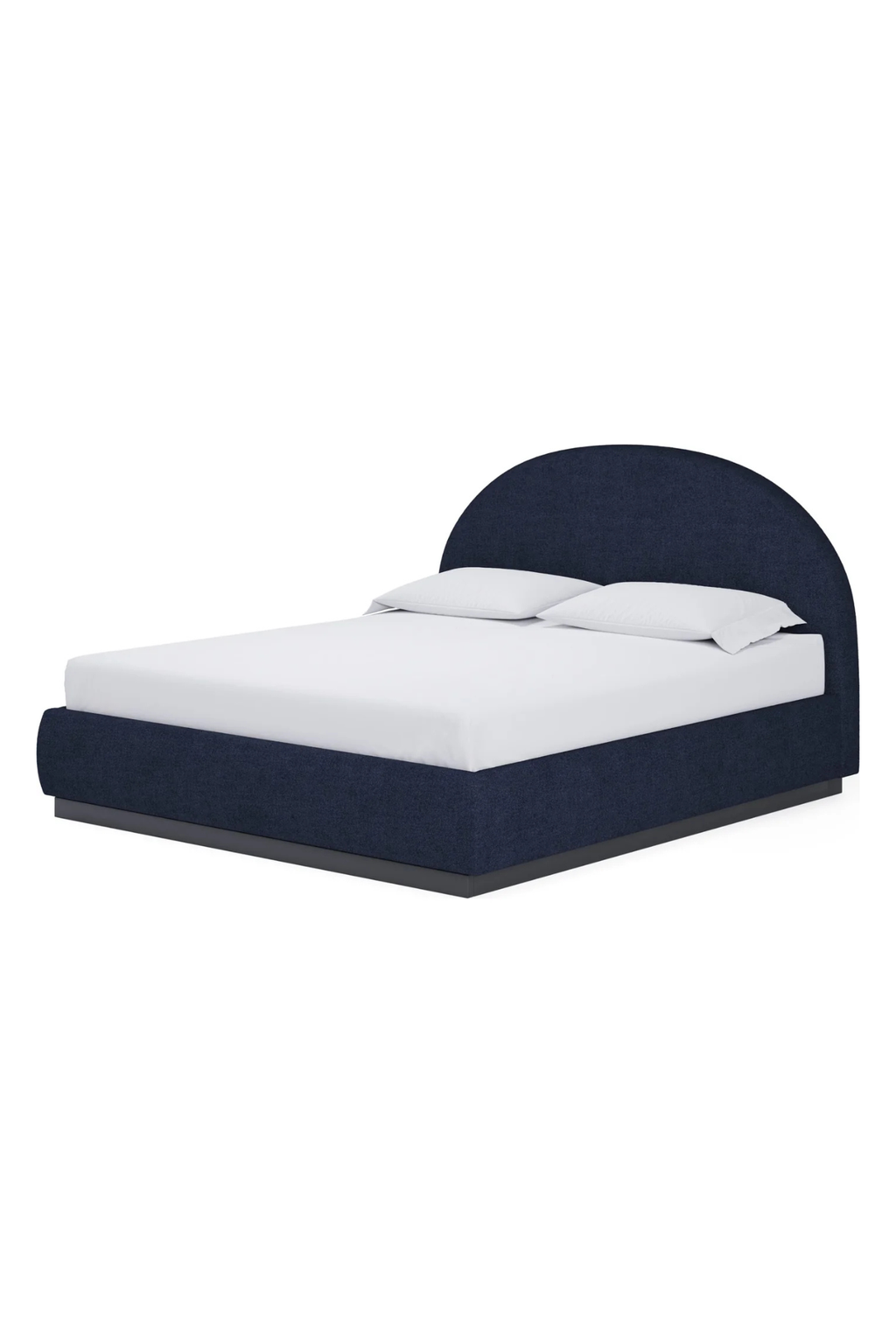Flex King Size Upholstered Bed in Blue Jeans Chenille