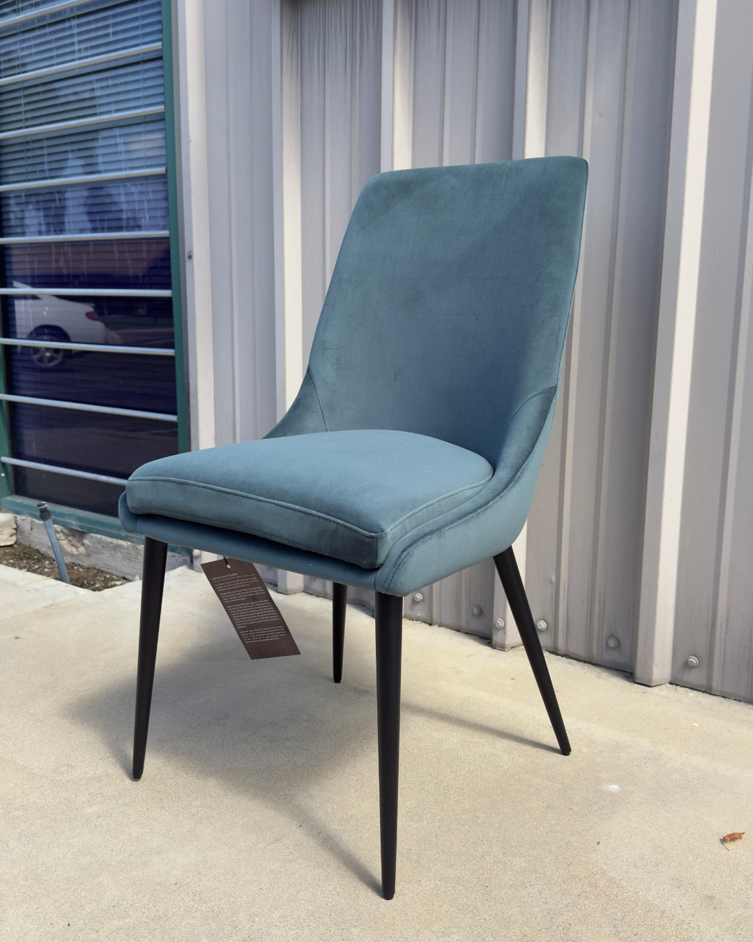 Modus Furniture Winston Dining Chair in Smoked Green & Black (SET OF 2)