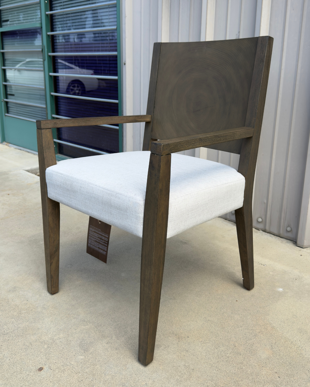 Modus Furniture Oakland Wood Arm Chair in Brunette (SET OF 2)