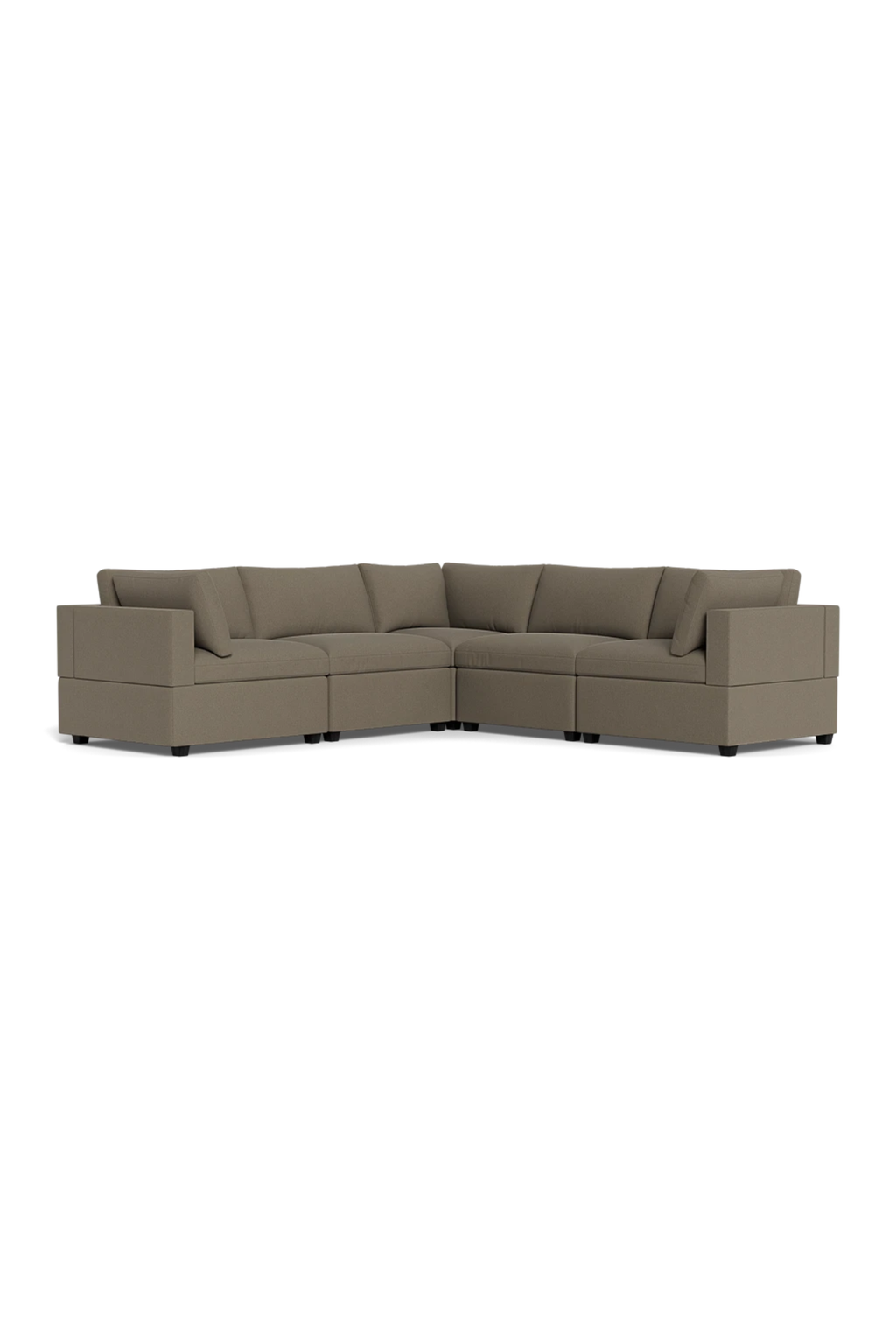 Albany Park Kova Box Cushion Corner Sectional Clay