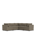 Albany Park Kova Box Cushion Corner Sectional Clay