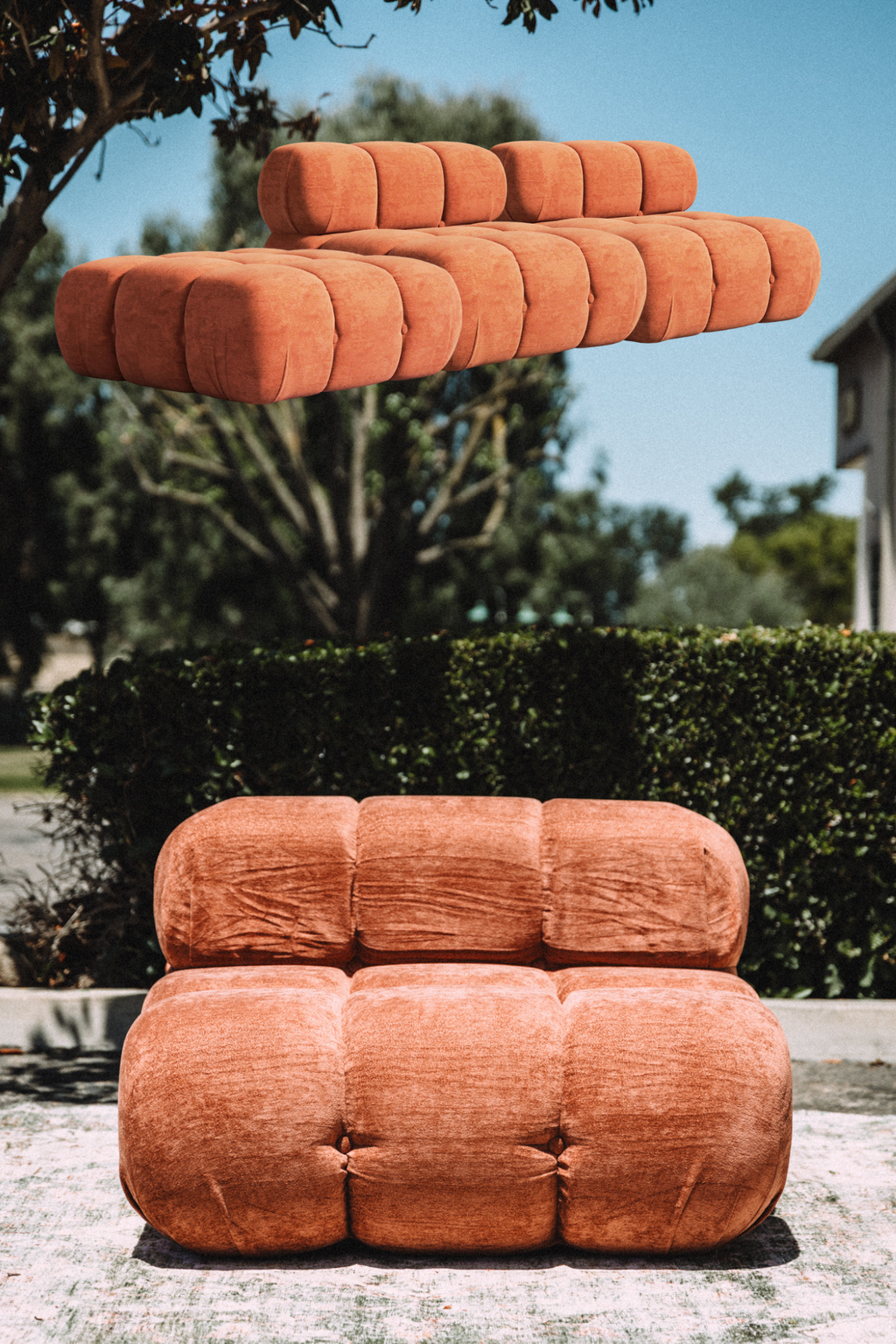 Rove Lab Marshbello Copper Tan 3PC Loveseat Sofa Set