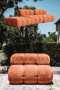 Rove Lab Marshbello Copper Tan 3PC Loveseat Sofa Set