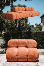 Rove Lab Marshbello Copper Tan 3PC Loveseat Sofa Set