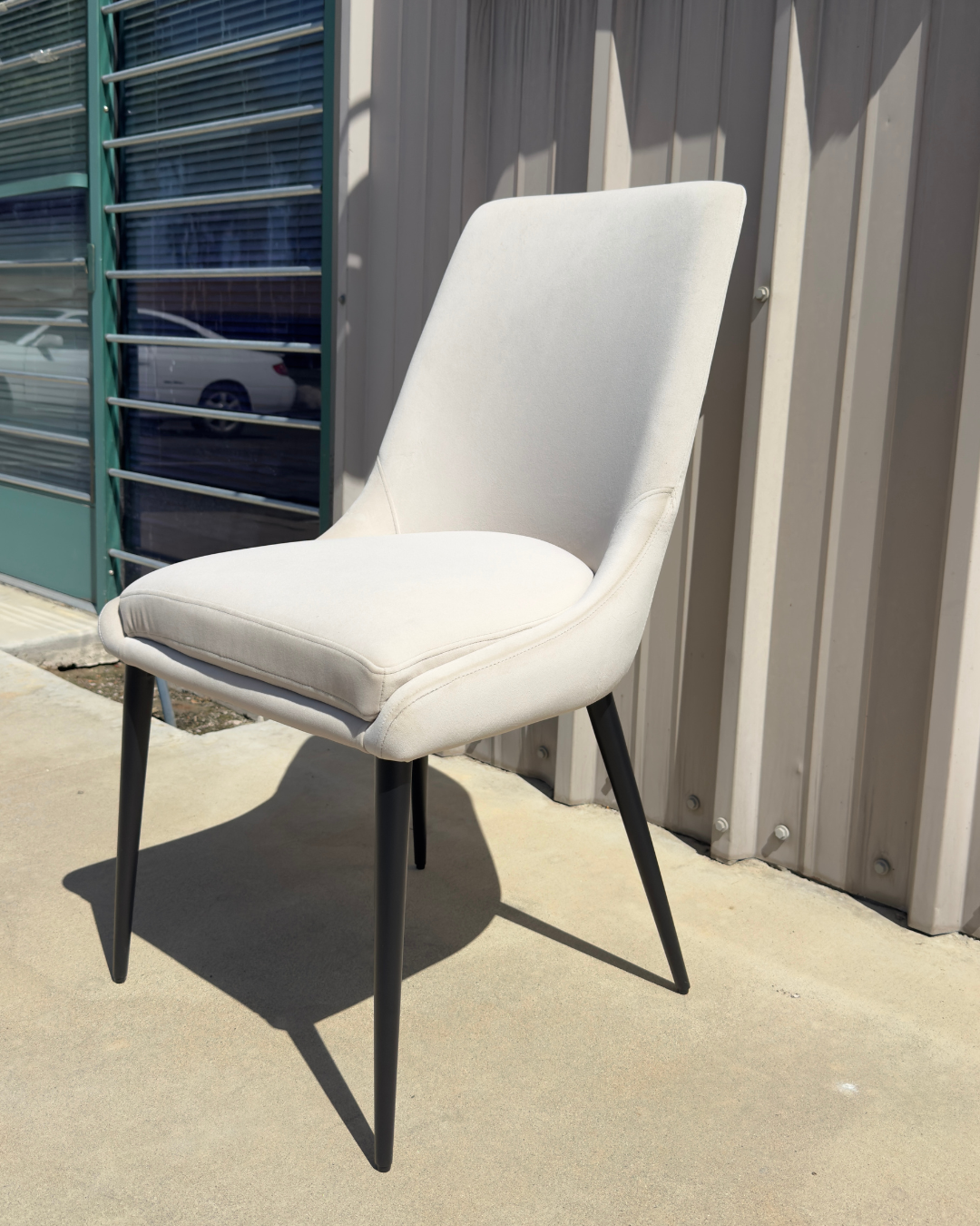 Modus Furniture Winston Dining Chair in Cream & Black (SET OF 2)