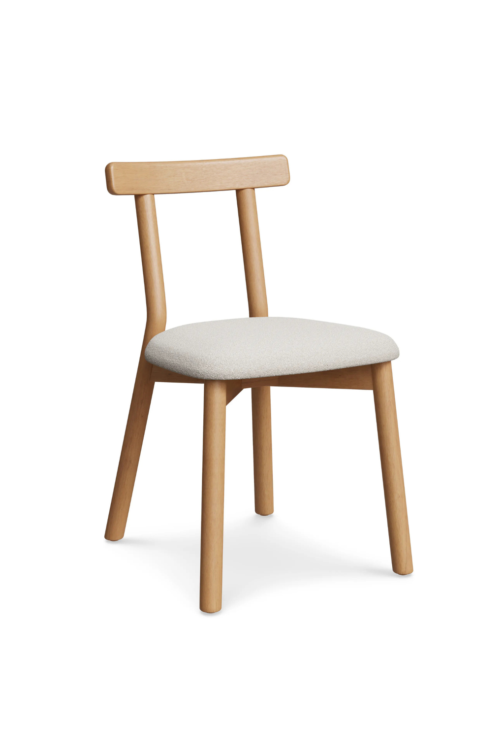 Article Ulka Dining Chair - White Oak and Ratine Ivory (Set of 4)