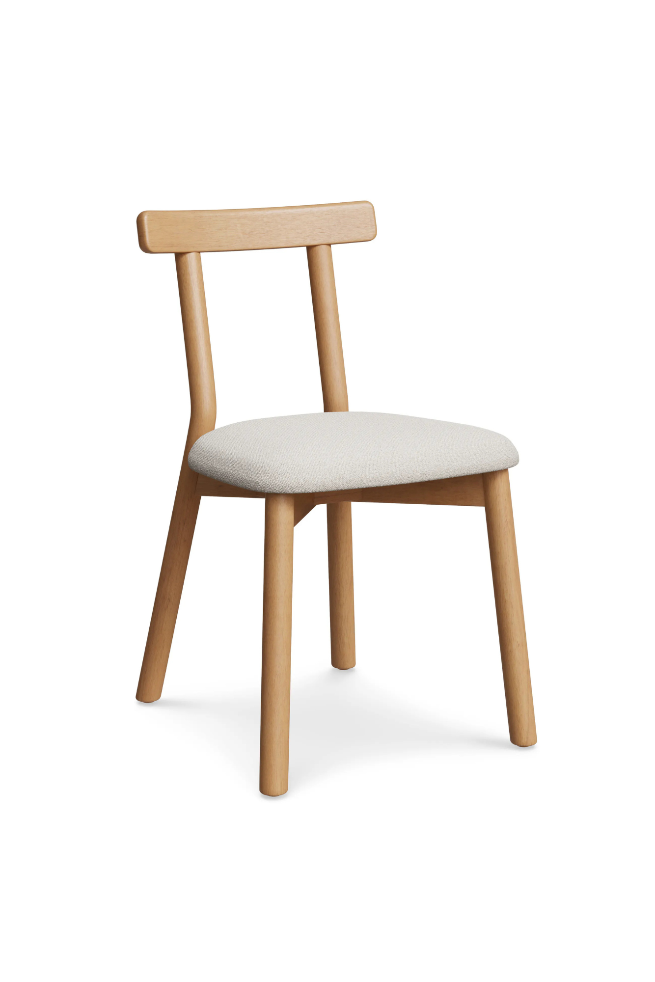 Article Ulka Dining Chair - White Oak and Ratine Ivory (Set of 4)