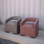 Jenny Bouclé Swivel Chair