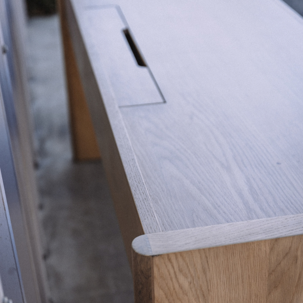 Torme 70" Desk - White Oak