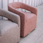Jenny Bouclé Swivel Chair