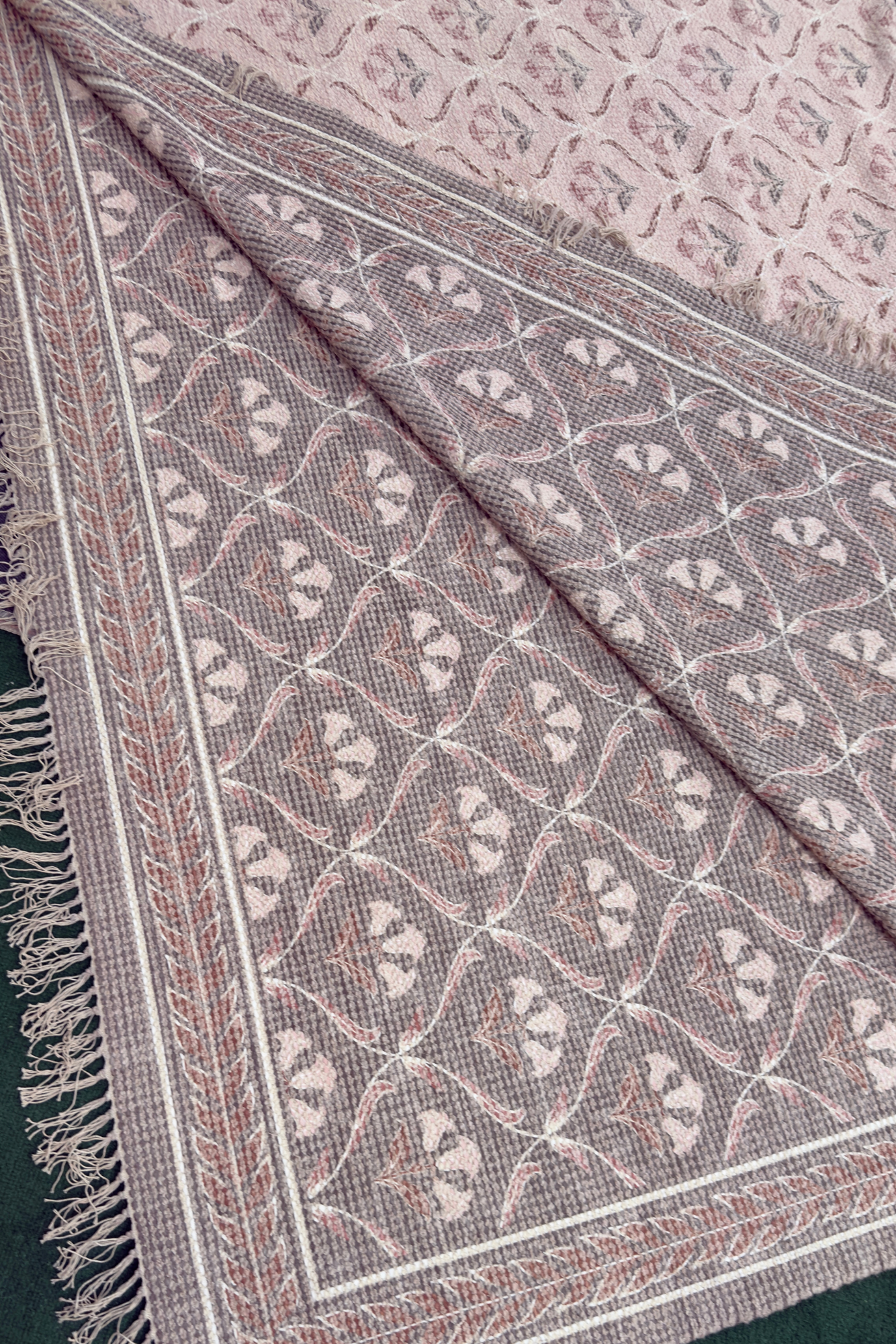 Article Cecile 9 X 12 Reversible Rug - Olive Green And Earthy Beige
