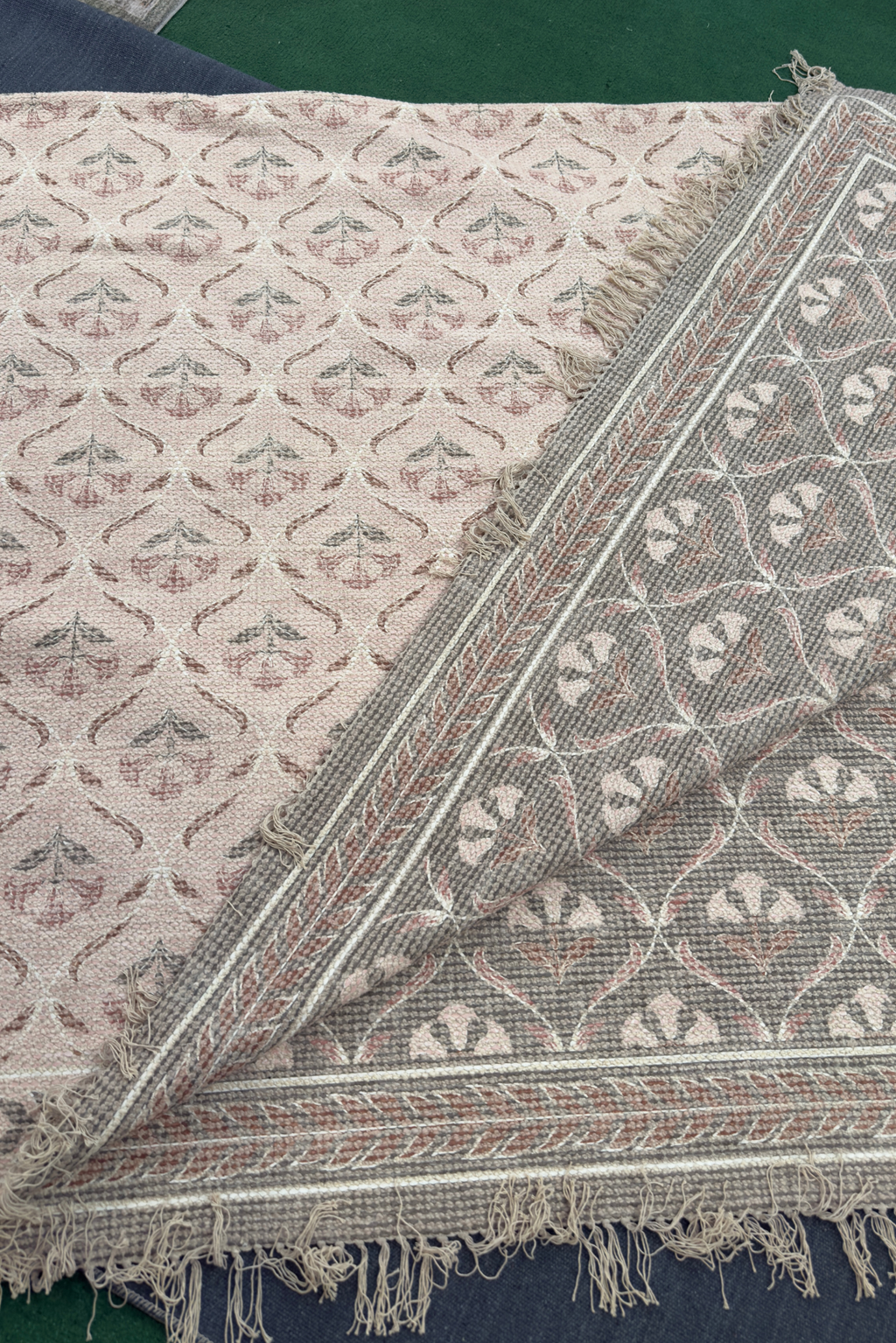Article Cecile 9 X 12 Reversible Rug - Olive Green And Earthy Beige