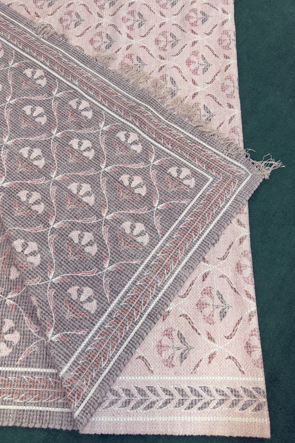 Article Cecile 9 X 12 Reversible Rug - Olive Green And Earthy Beige