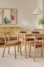 Article Ulka Dining Chair - White Oak and Ratine Oxide (Set of 2)