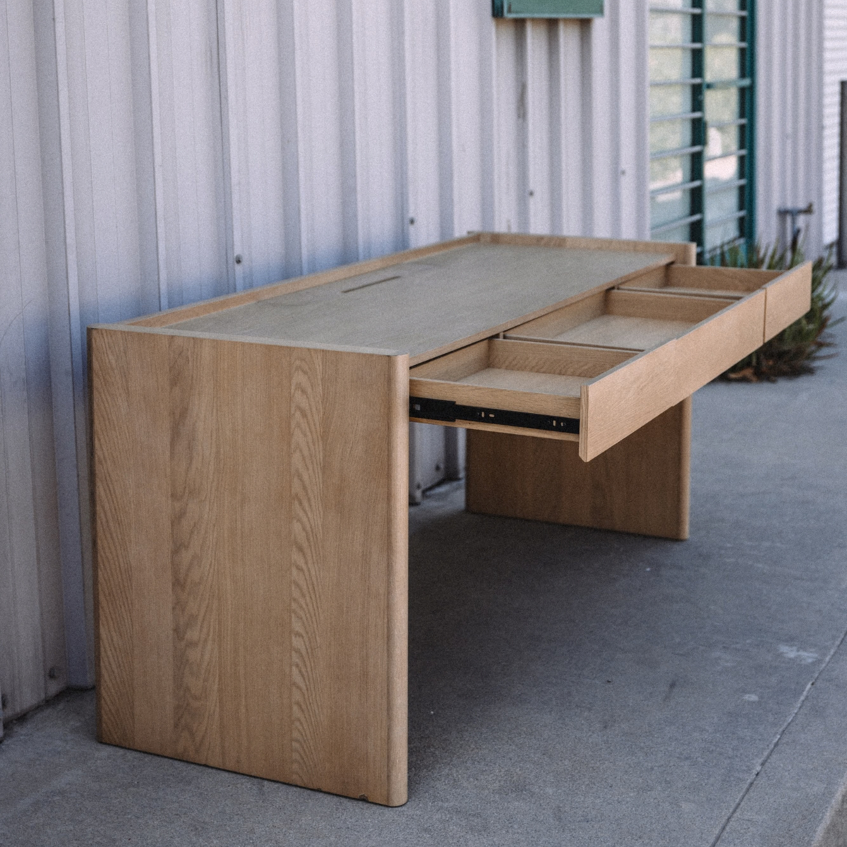 Torme 70" Desk - White Oak