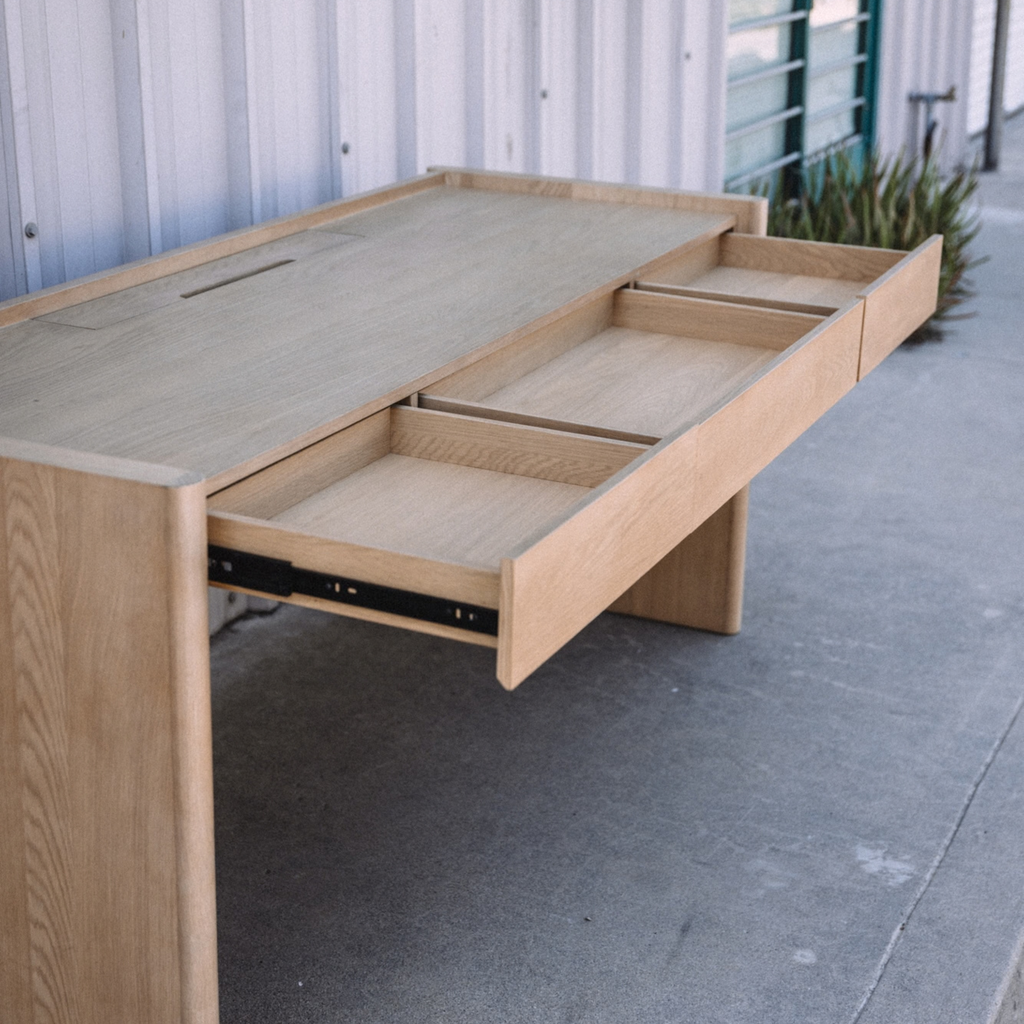 Torme 70" Desk - White Oak