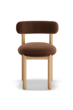 Article Munk Velvet Dining Chair - White Oak and Hale Earth (Set of 2)