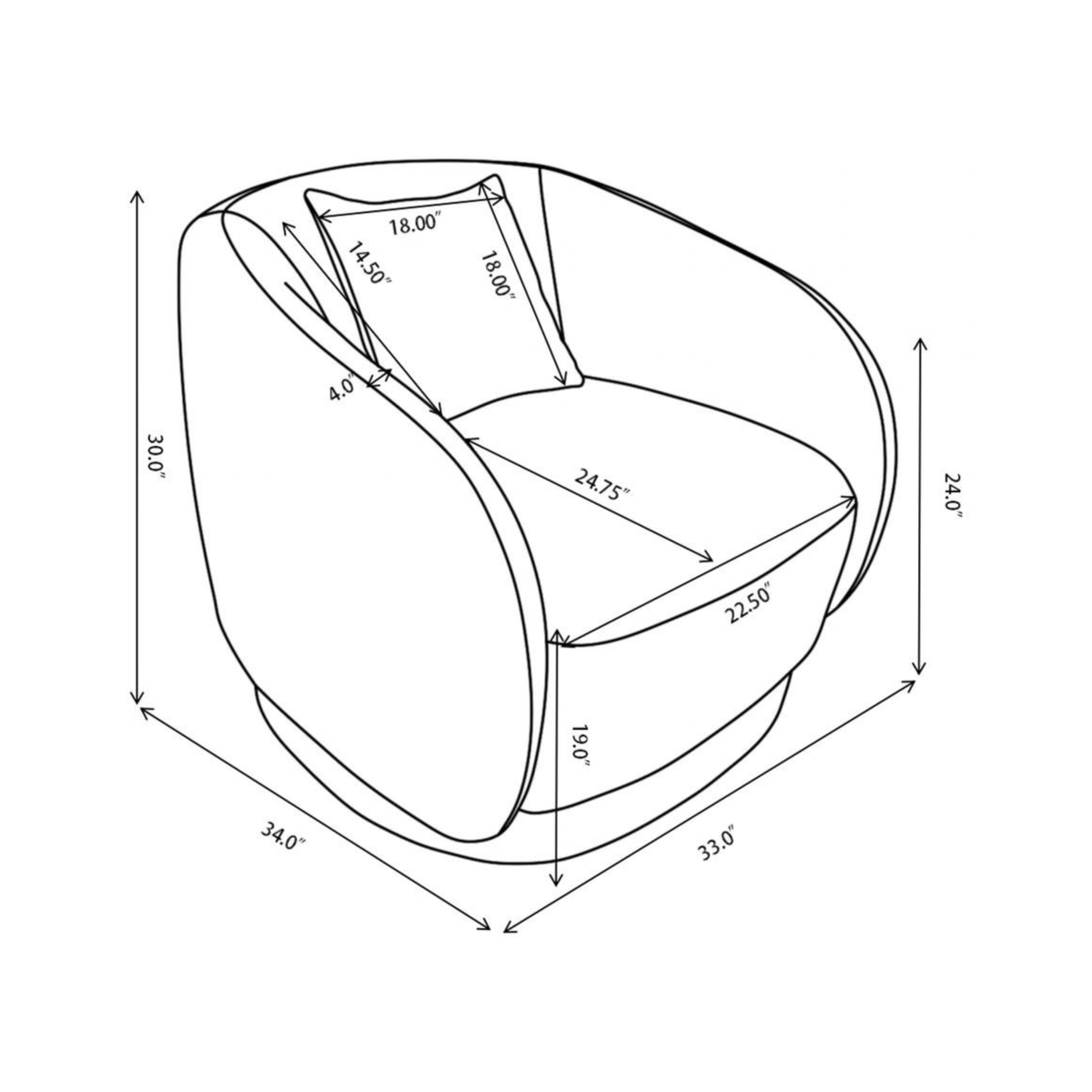 Alice Swivel Chair