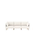 Burrow Field 3-Piece Sofa in Ivory Bouclé