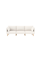 Burrow Field 3-Piece Sofa in Ivory Bouclé