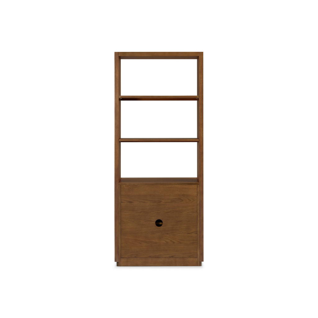 Leif 32" Modular Bookcase - Smoked Oak
