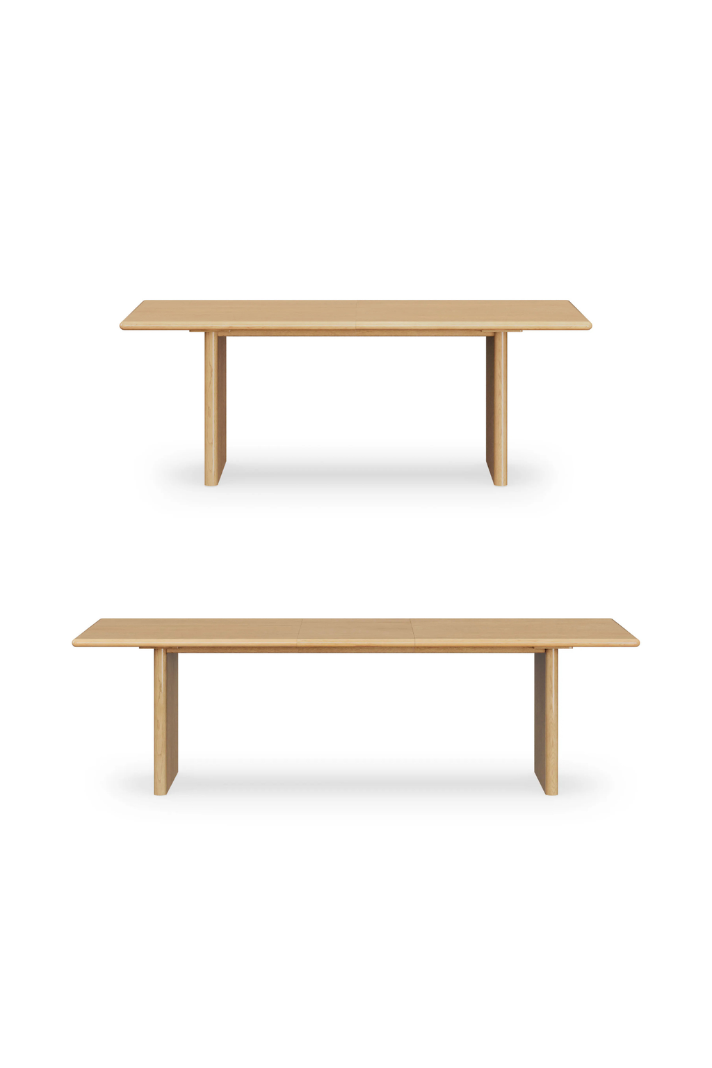 Article Torme 82.75" - 104.25" Extendable Dining Table - White Oak
