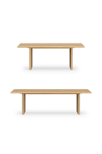 Article Torme 82.75" - 104.25" Extendable Dining Table - White Oak