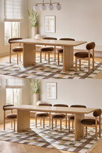 Article Torme 82.75" - 104.25" Extendable Dining Table - White Oak
