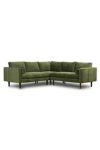 Poly & Bark Napa Velvet Corner Sectional Sofa - Distressed Green