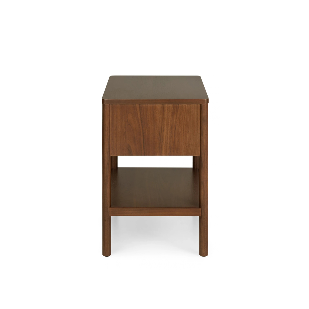 Liv Single-Drawer Nightstand - Walnut (Set of 2)