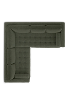 Article Sven 91" Tufted Corner Sectional - Fir Green