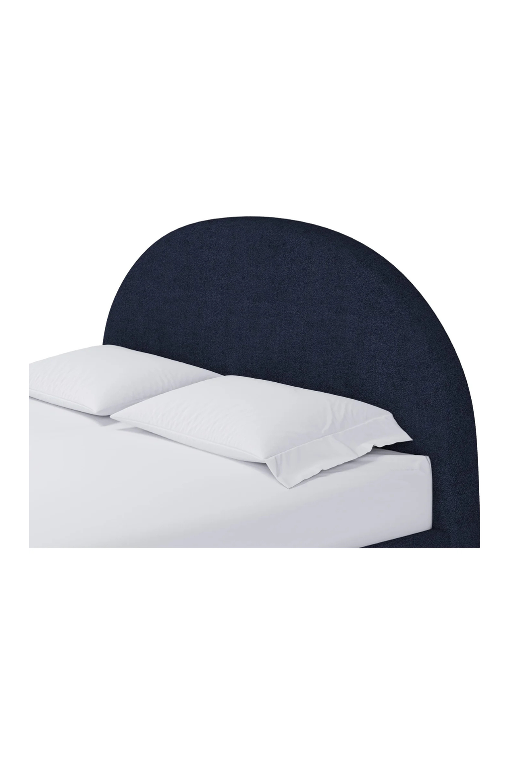 Flex King Size Upholstered Bed in Blue Jeans Chenille