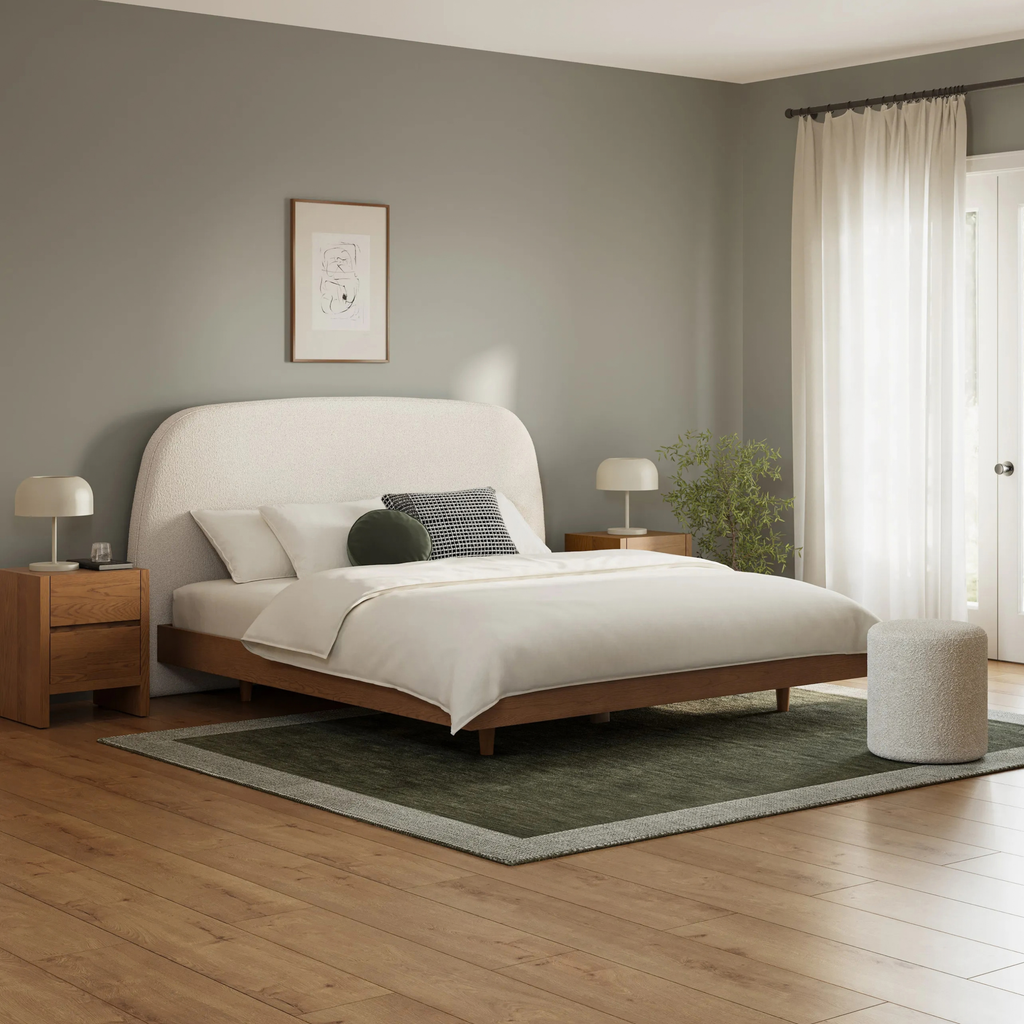Kaleo King Headboard + Basi White Oak King Bed - Bundle