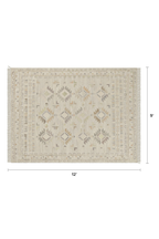 Article Tida Rug 9 X 12 - Silver Etch