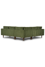 Poly & Bark Napa Velvet Corner Sectional Sofa - Distressed Green