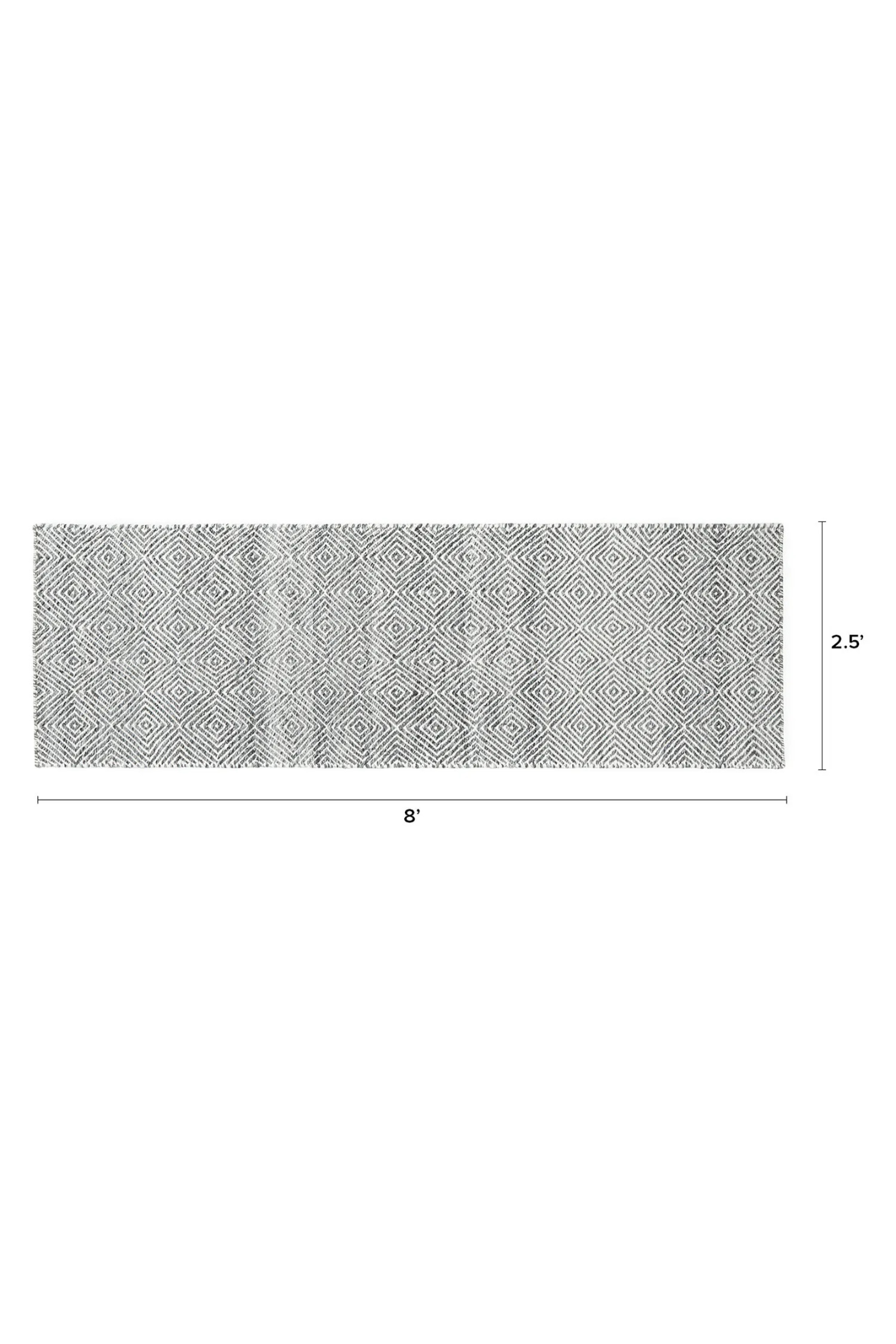 Article Bovi 2.5 X 8 Runner - Silver Gray
