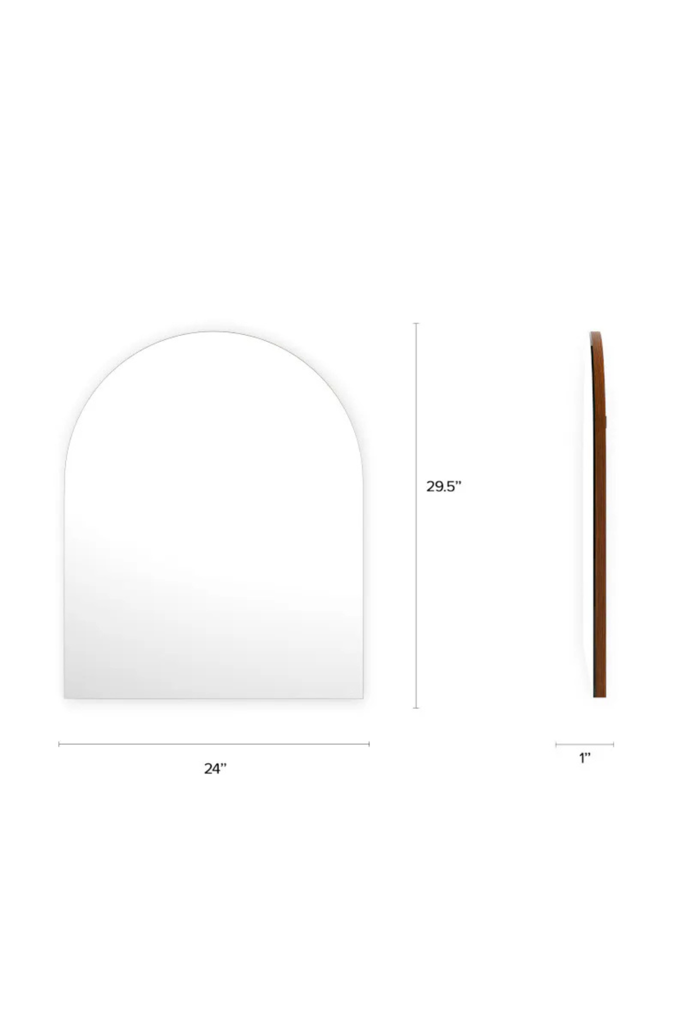 Article Williams Wall Mirror - Walnut