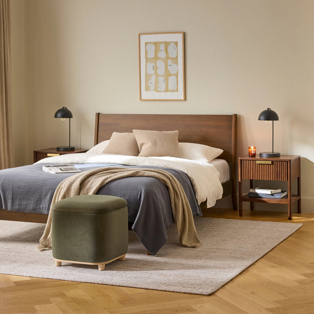 Liv Single-Drawer Nightstand - Walnut (Set of 2)