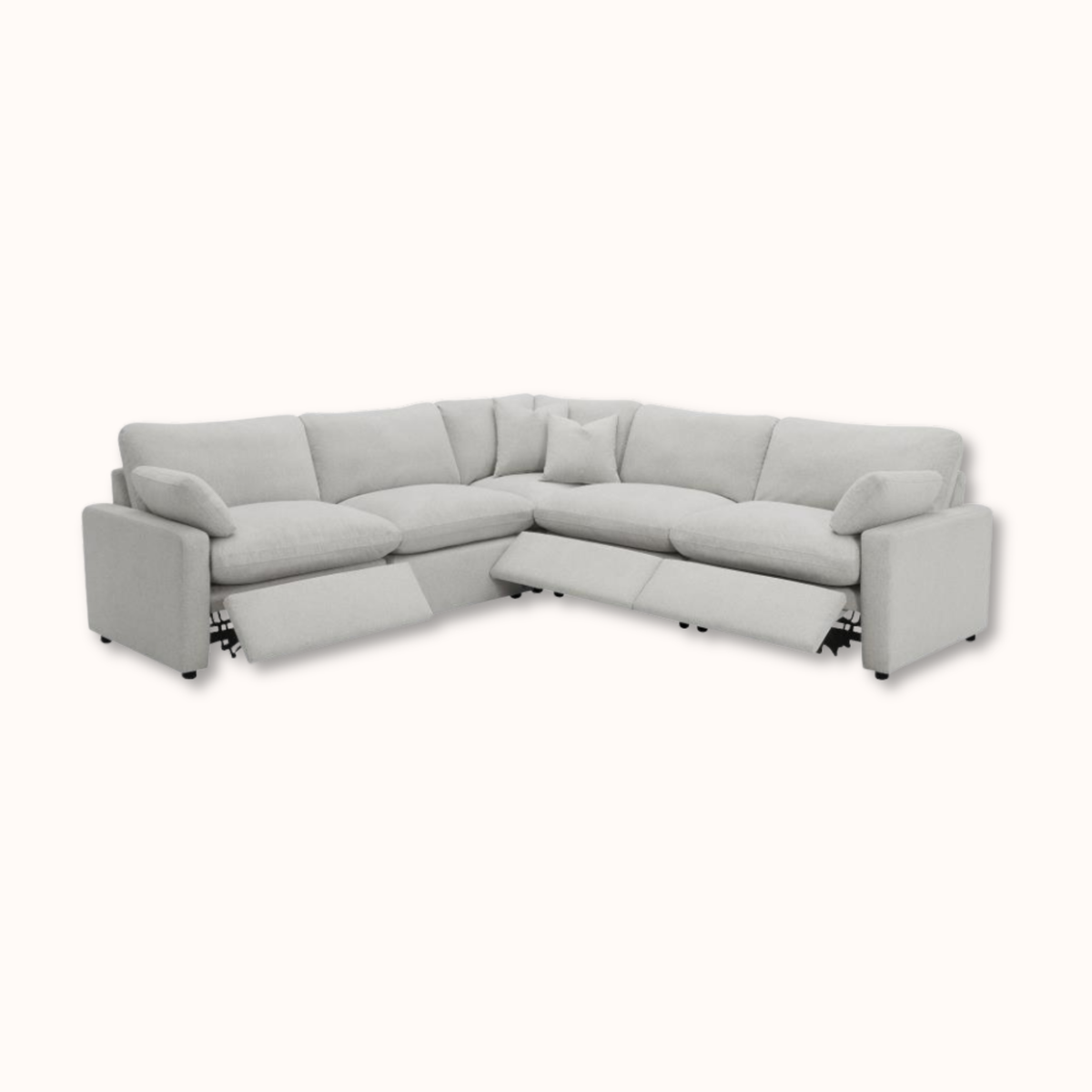 Charlie Upholstered Power Recliner Sectional