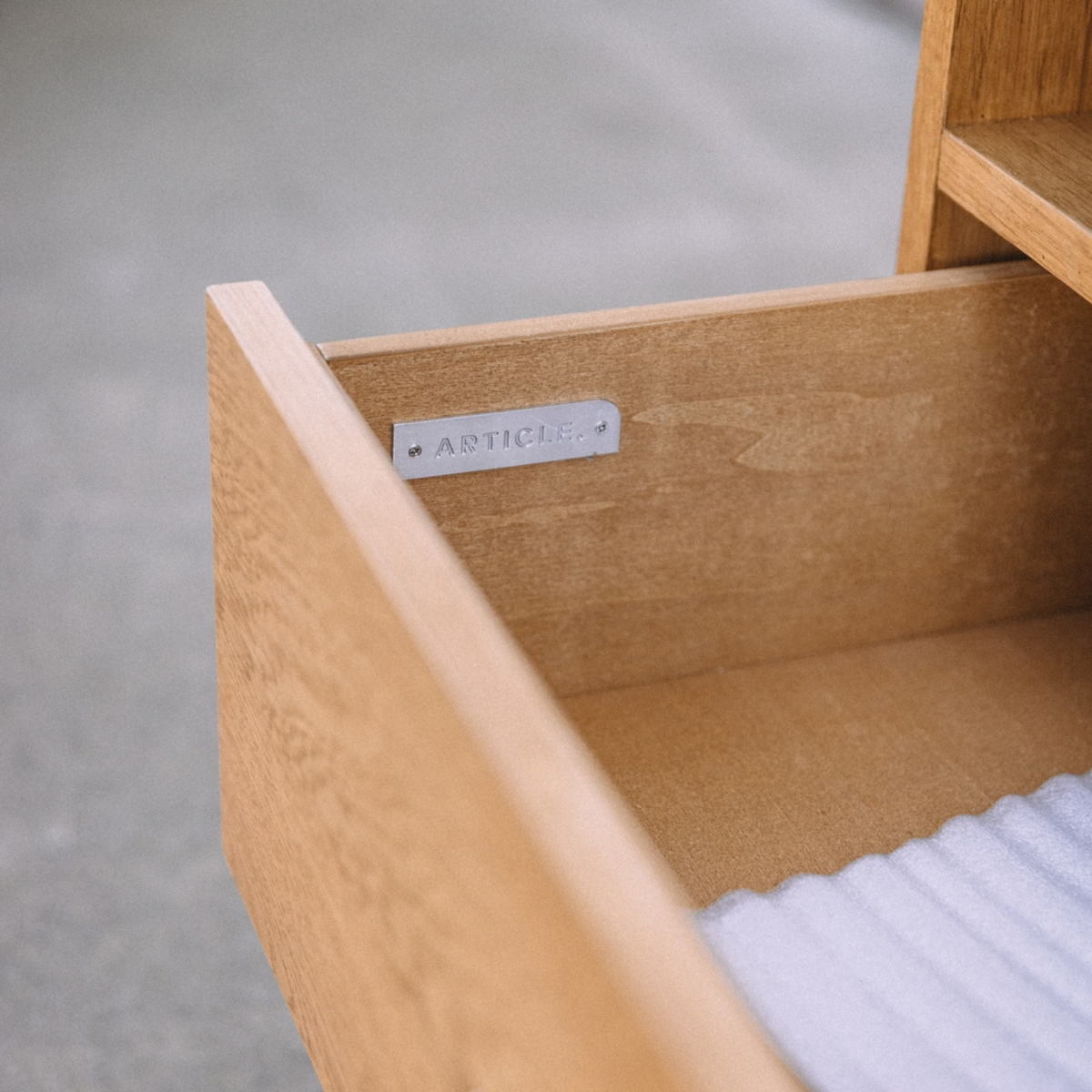 Article Cooper 1-Drawer Nightstand - Natural Oak