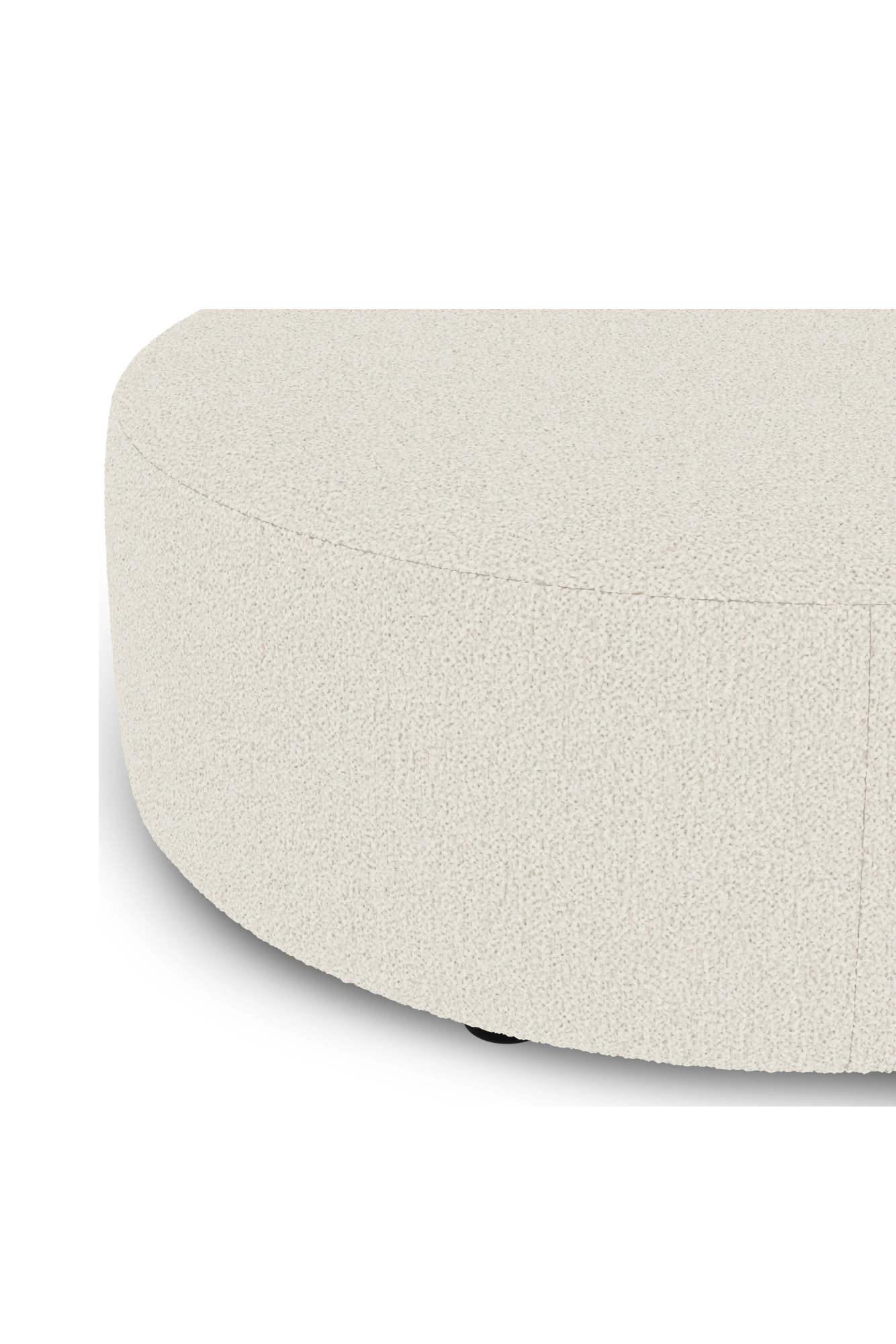 Article Avery 36" Ottoman - Ivory Wool Bouclé