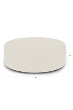Article Avery 36" Ottoman - Ivory Wool Bouclé