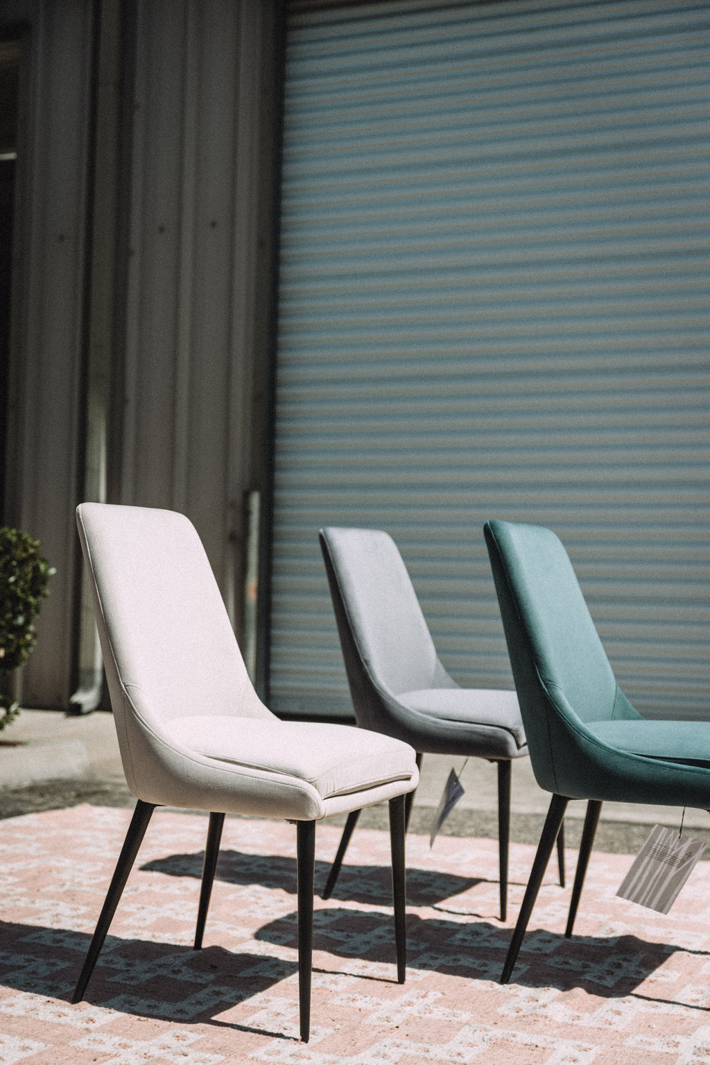 Modus Furniture Winston Dining Chair in Smoked Green & Black (SET OF 2)