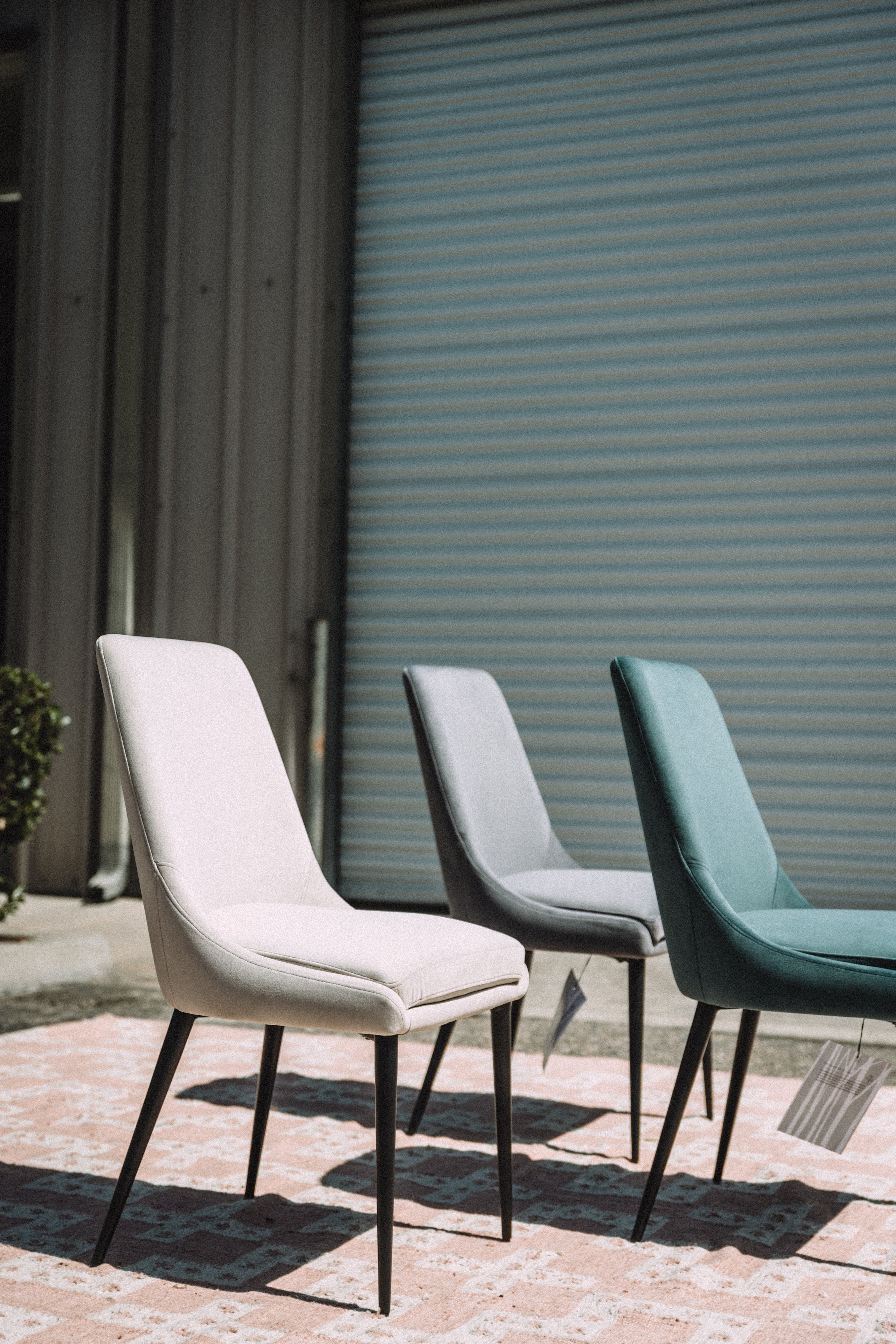 Modus Furniture Winston Dining Chair in Smoked Green & Black (SET OF 2)