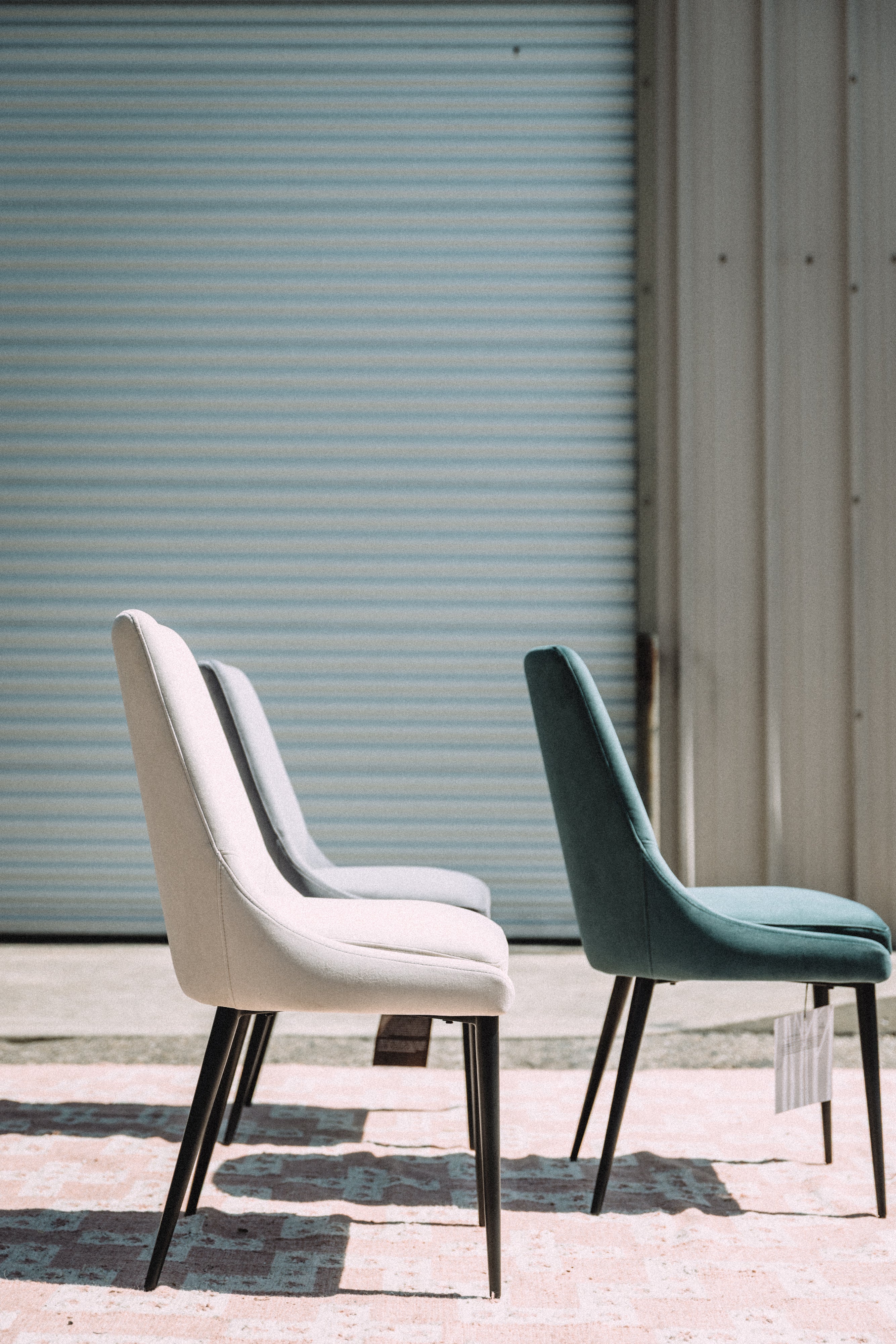Modus Furniture Winston Dining Chair in Smoked Green & Black (SET OF 2)