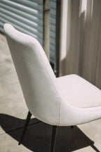 Modus Furniture Winston Dining Chair in Cream & Black (SET OF 2)